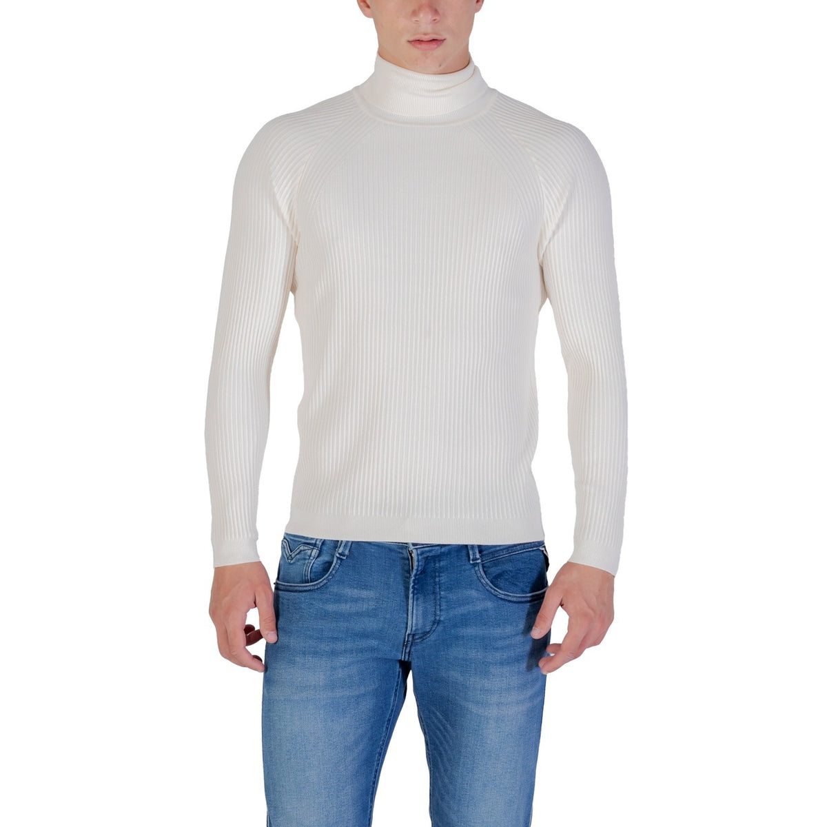 Antony Morato — Pull col montant écru homme
