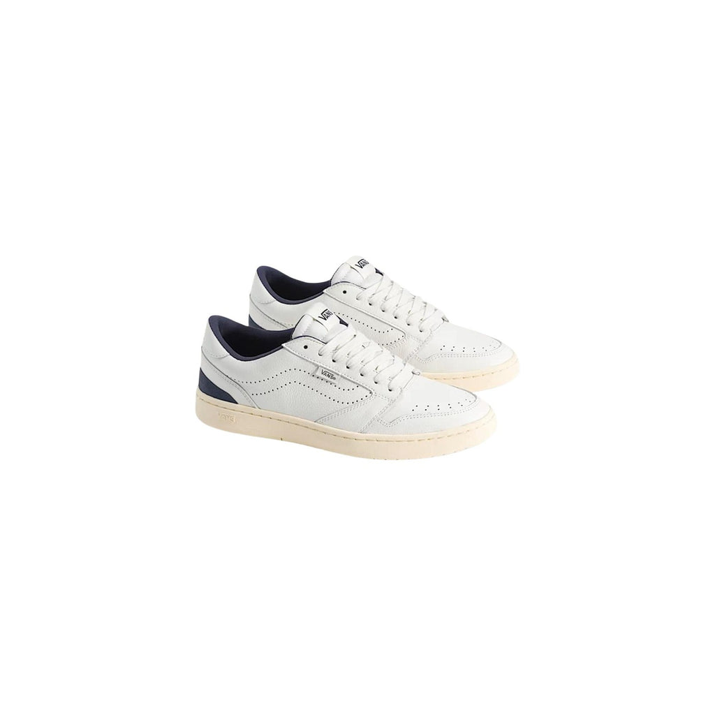 Vans – Court Low Sneaker aus weißem Leder für Herren — Ansicht 2