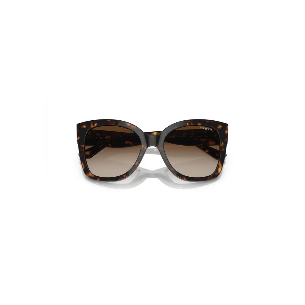 Vogue Eyewear — Lunettes de soleil en acétate marron femme — vue 3