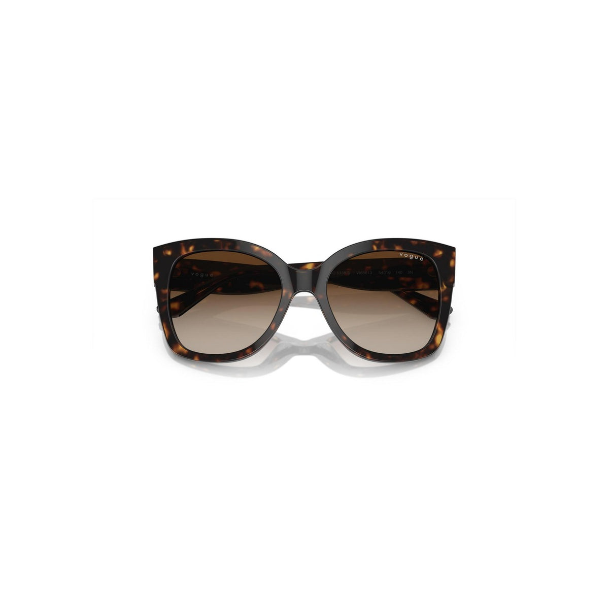 Vogue Eyewear — Lunettes de soleil en acétate marron femme — vue 3