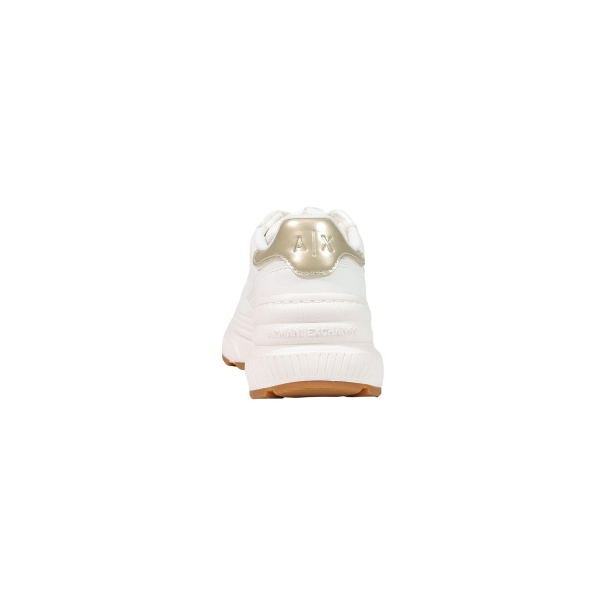 Armani Exchange — Baskets logo AX blanches femme — vue 5