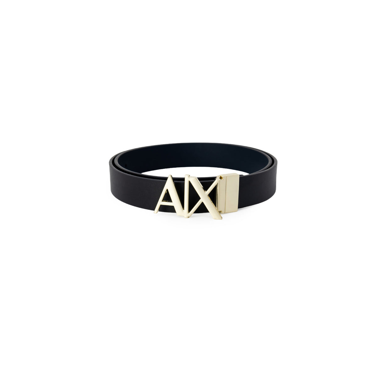 Armani Exchange — Men's blue leather belt — view 2