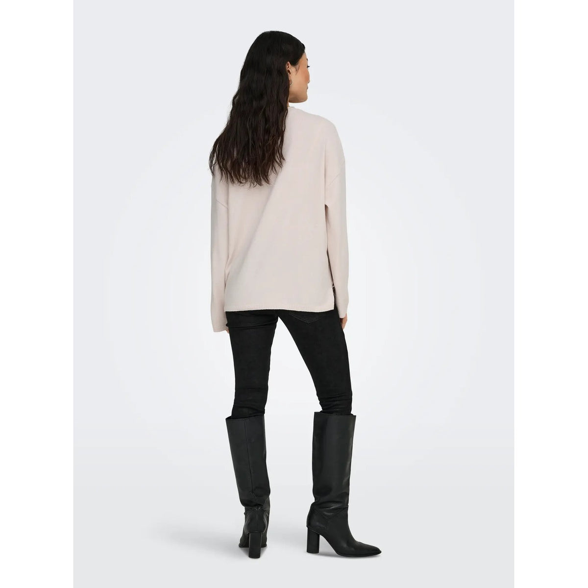 Only — ONLLOYAL women's round neck knit sweater — view 2