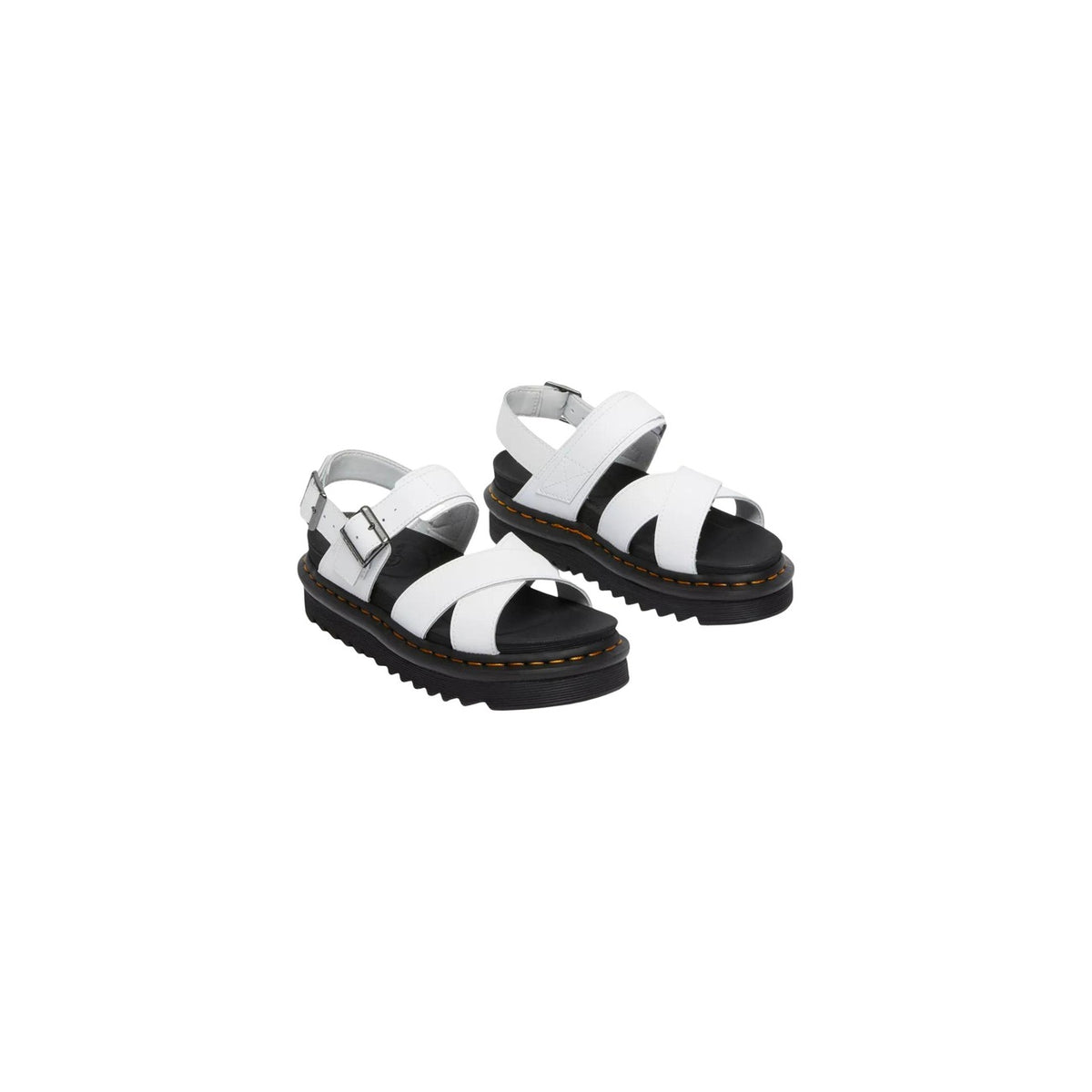 Dr. Martens — Sandales Voss Ii en cuir blanc femme — vue 3