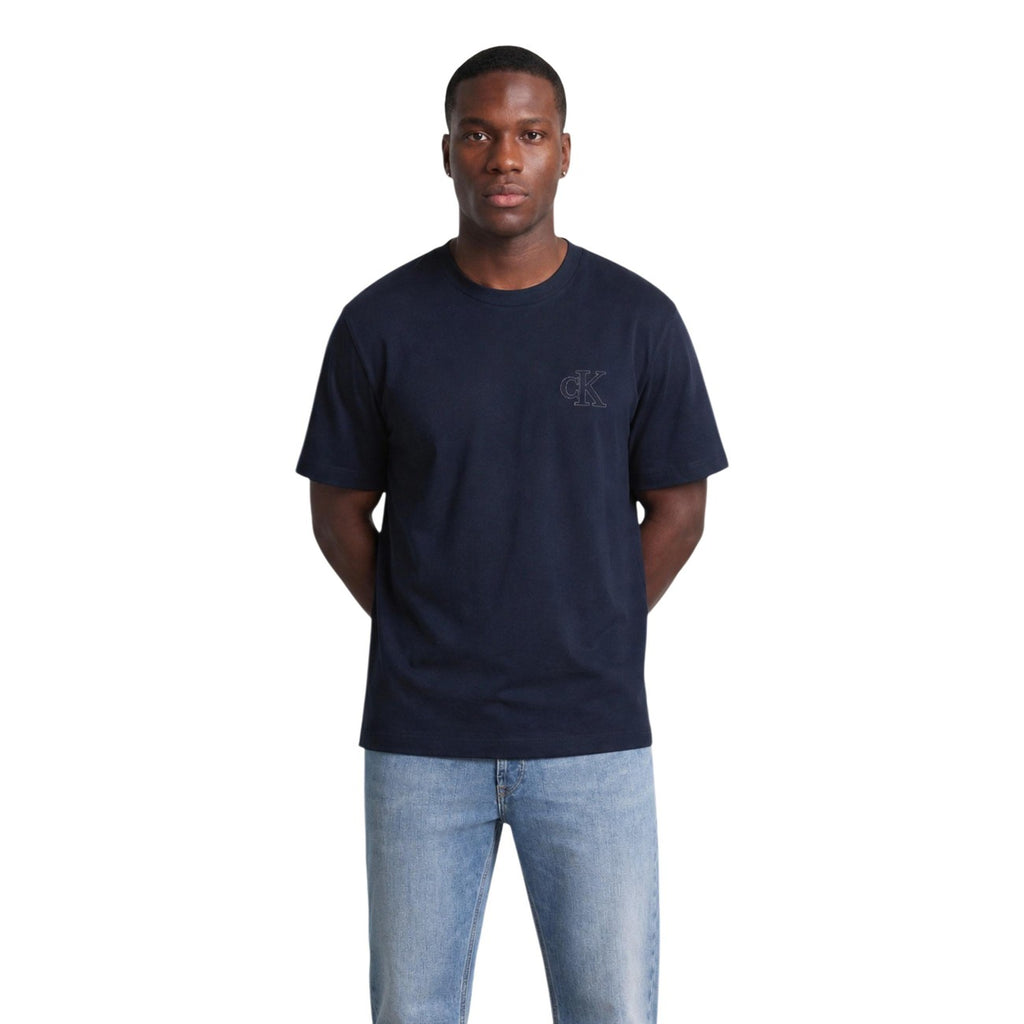 Calvin Klein Jeans — T-shirt bleu homme