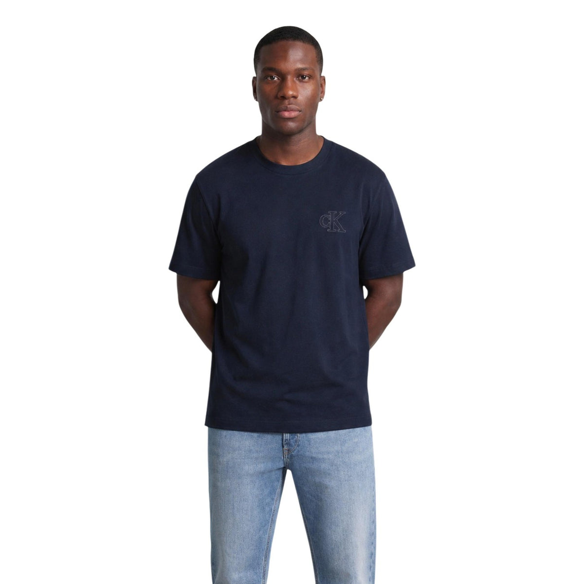 Calvin Klein Jeans — T-shirt bleu homme