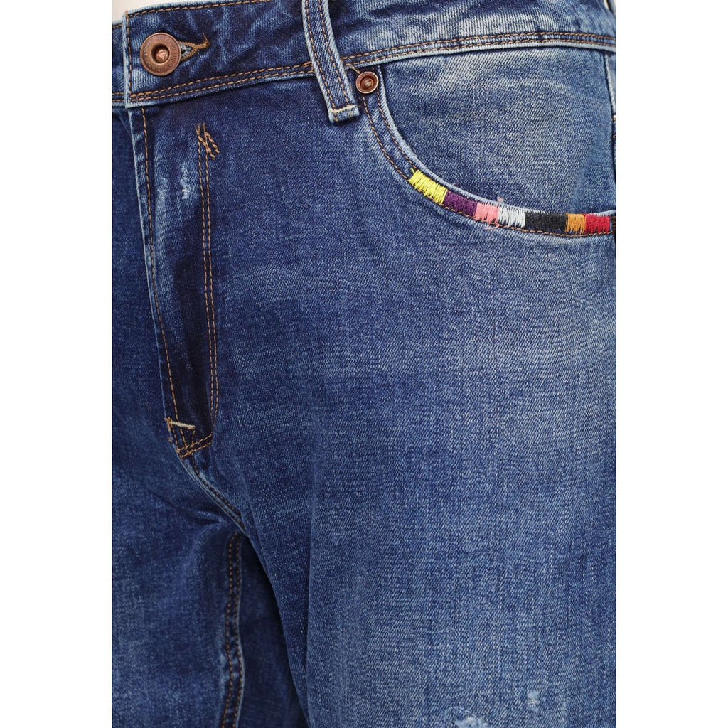 Gianni Lupo — Jean Bruce Regular Slim Fit bleu homme — vue 3