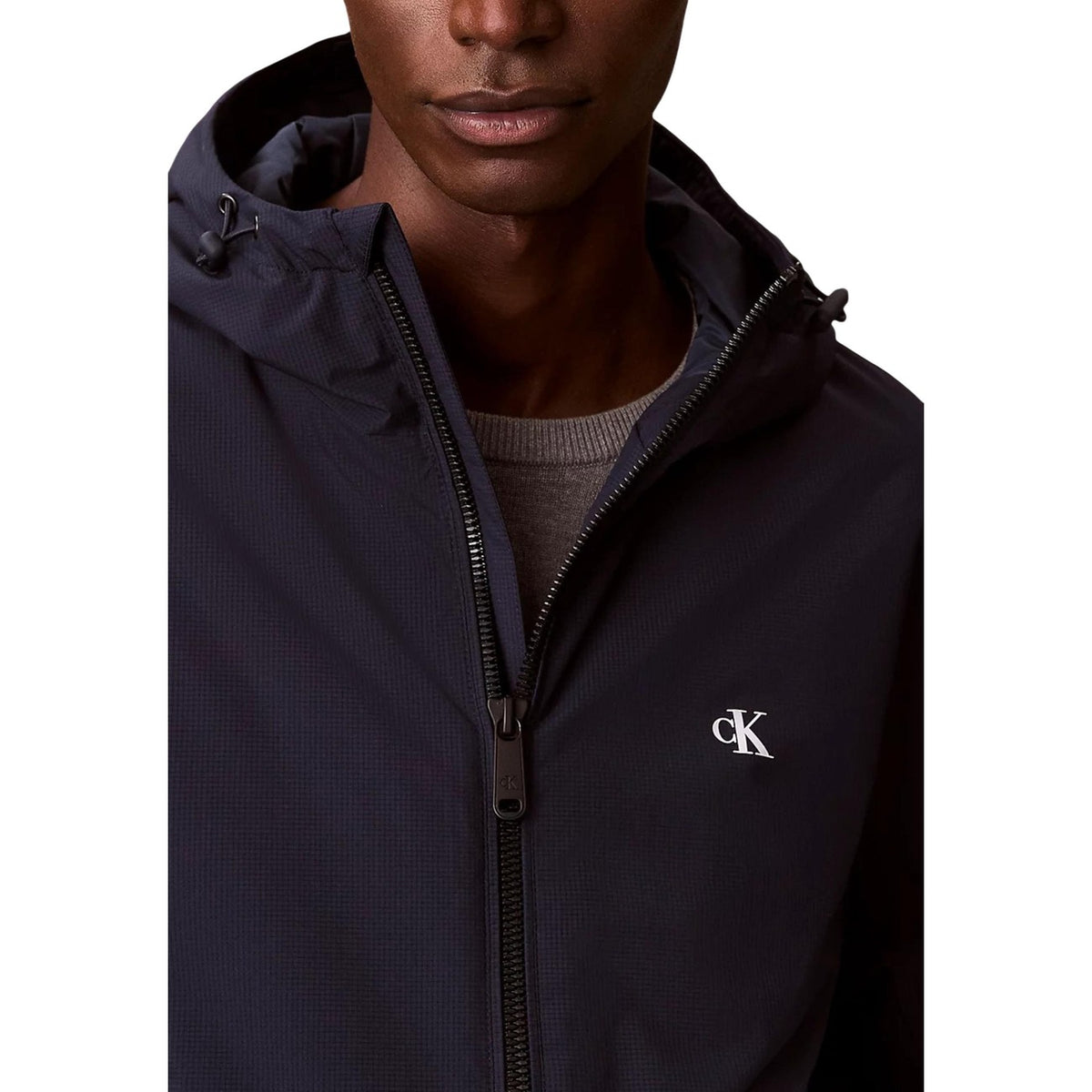 Calvin Klein Jeans — Veste à capuche LV04RE516G Bleue homme — vue 3
