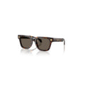 Versace — Lunettes de soleil carrées en acétate marron homme