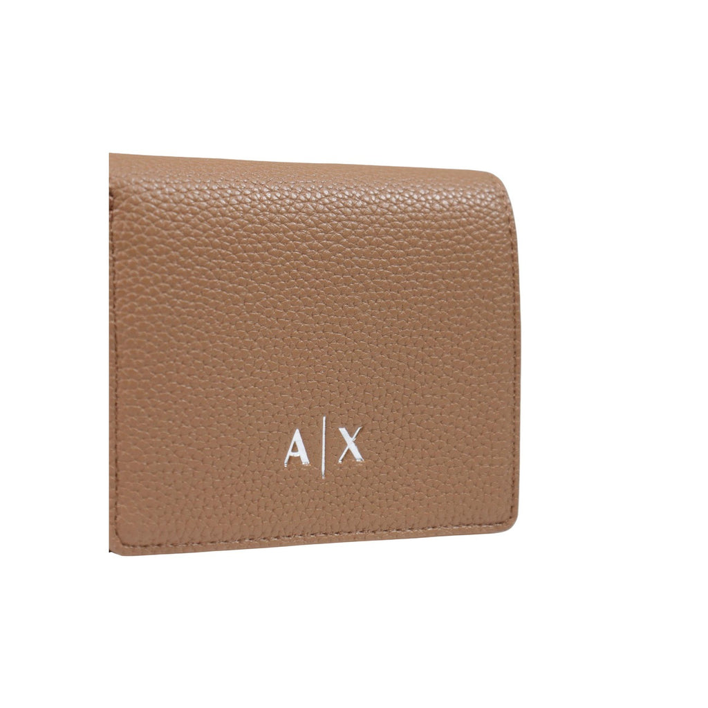 Armani Exchange — Compacte beige damesportemonnee — afbeelding 5