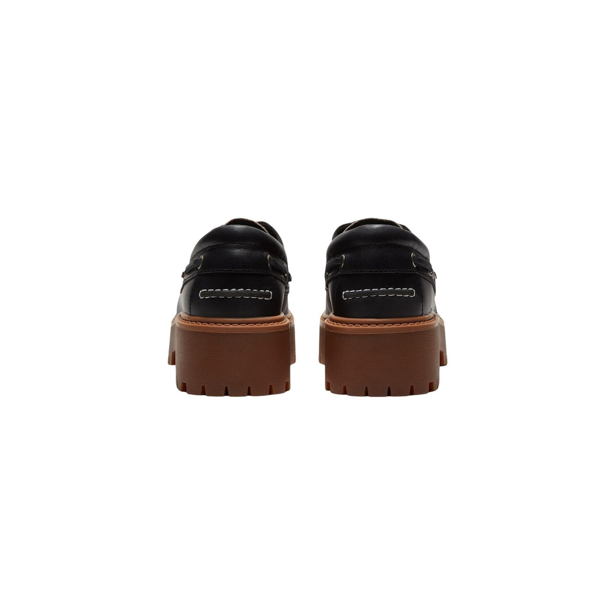 Timberland — Derbies réf. TB0A2GVFAFT en cuir noir femme — vue 5