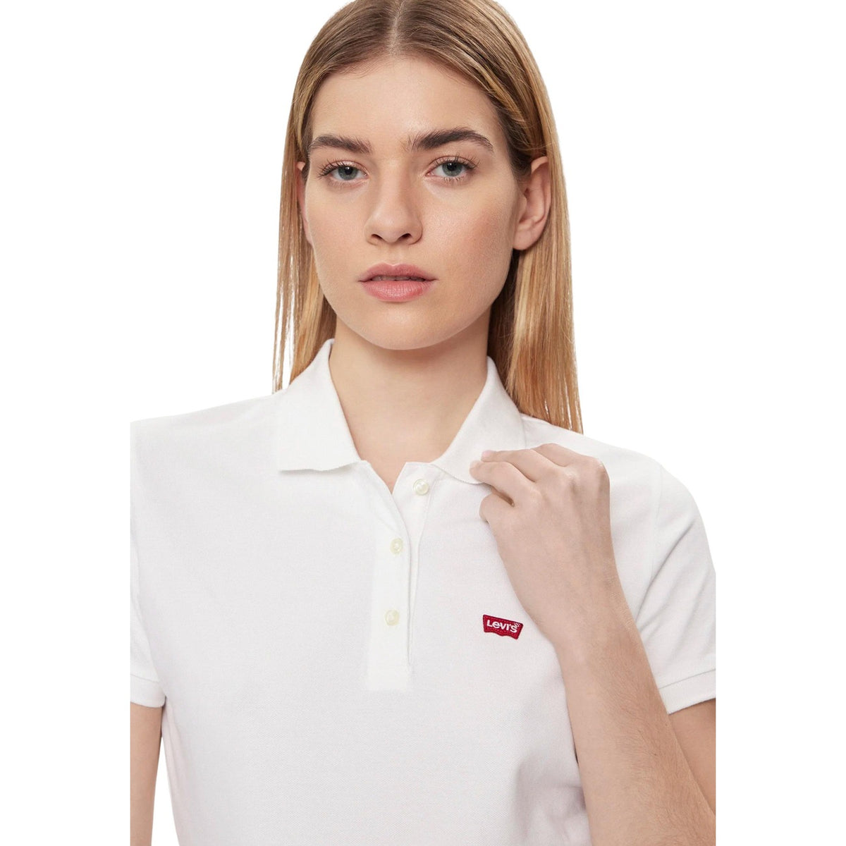 Levi’s — Polo HM blanc femme — vue 4
