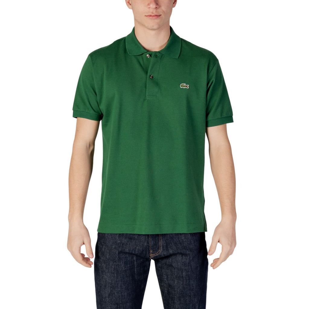 Lacoste — Men’s olive green cotton polo shirt
