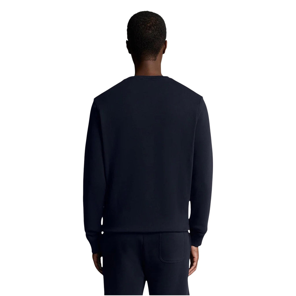 Lyle & Scott — Men's blue round-neck cotton sweatshirt — view 2