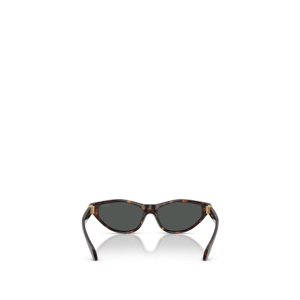 Versace — Cat-eye zonnebril van bruin metaal voor dames — afbeelding 2