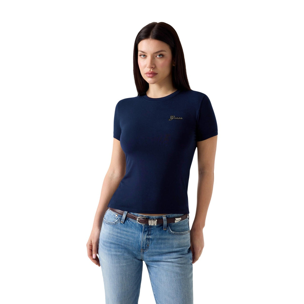 Guess — T-shirt New Ss Cn Mini Logo femme — vue 6