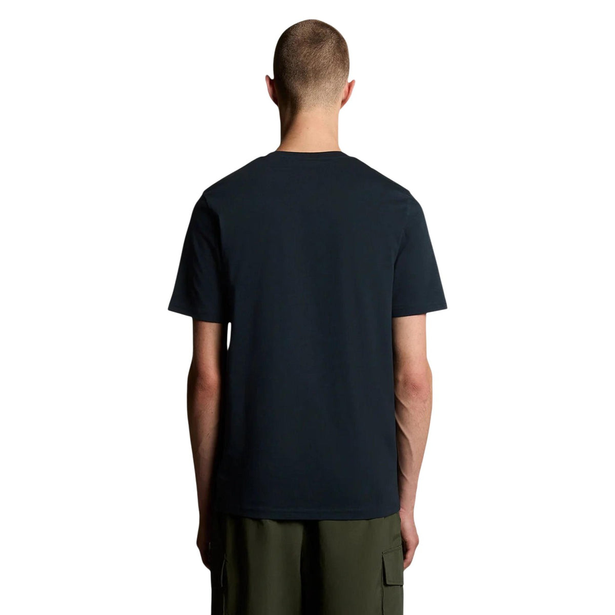 Lyle & Scott — Blaues Baumwoll-T-Shirt für Herren — Ansicht 3