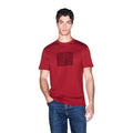 Armani Exchange — Men's red printed cotton T-shirt