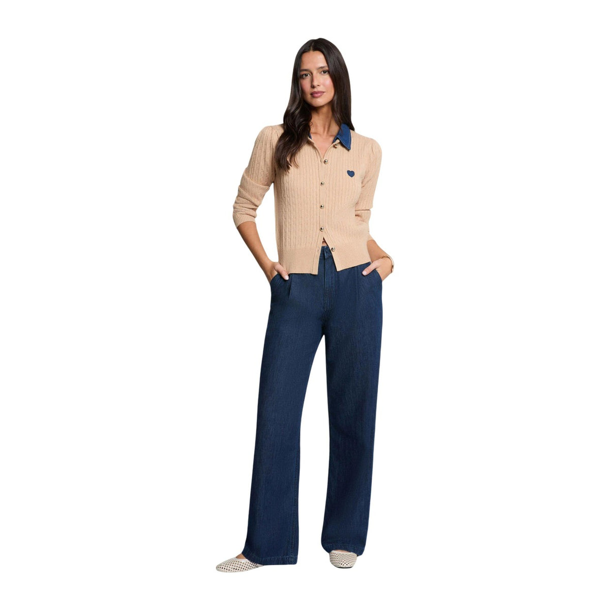 Morgan — Women’s beige sweater — view 2