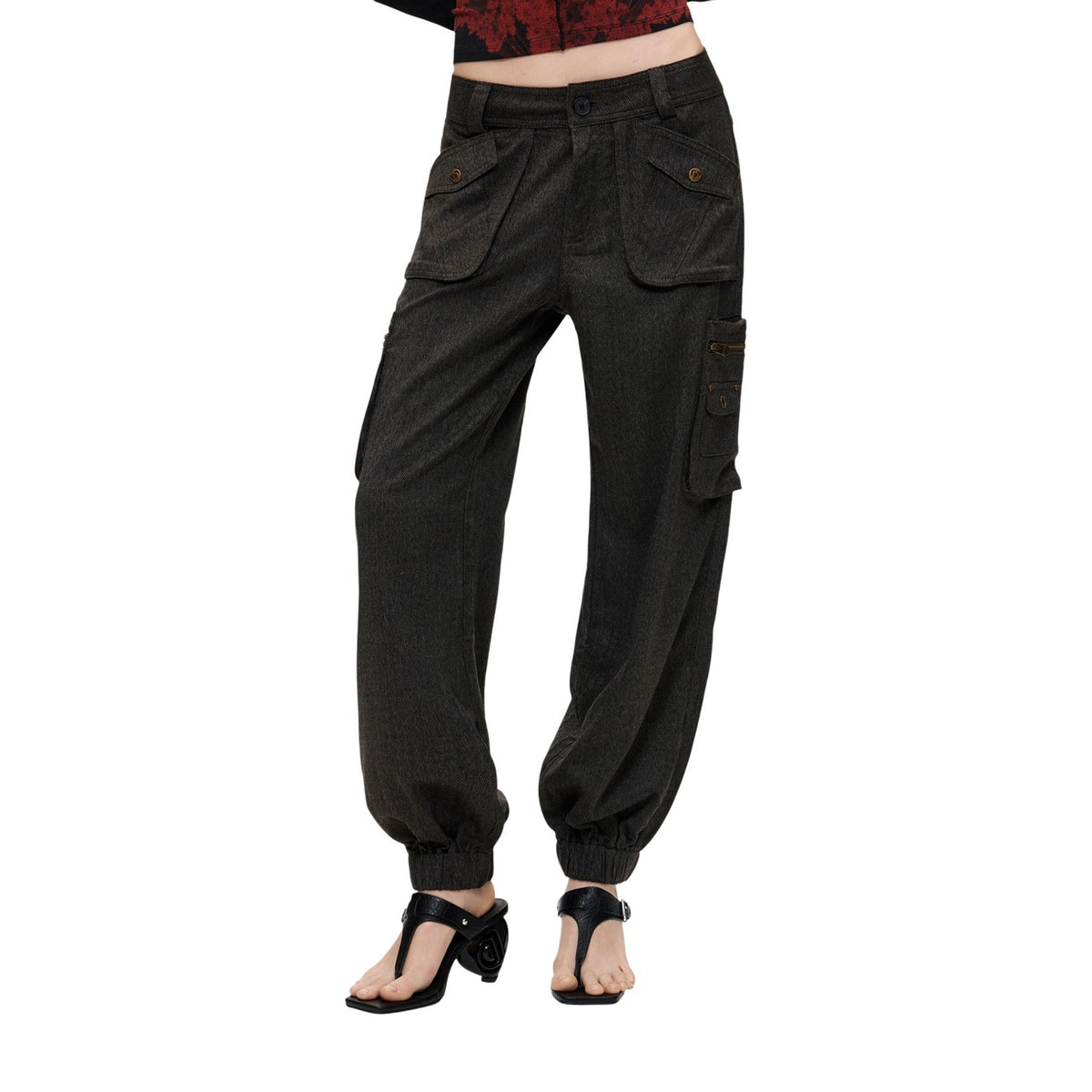 Desigual — Pantalon Urban marron femme