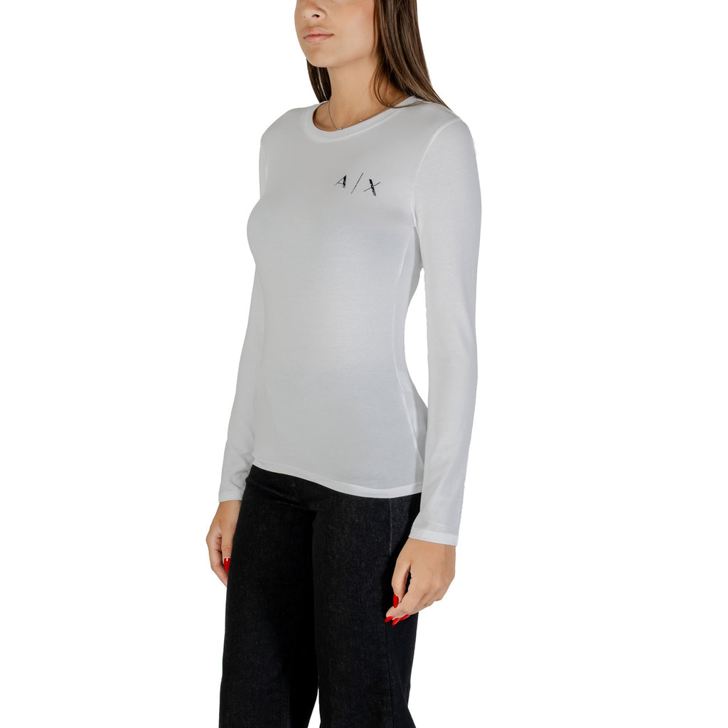 Armani Exchange — T-shirt stretch XW001353 blanc femme — vue 4
