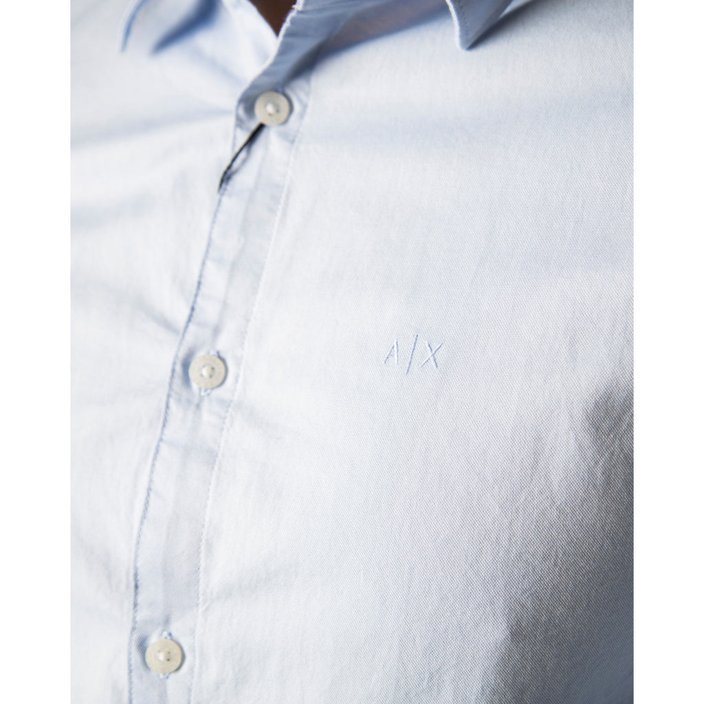 Armani Exchange — Chemise 8NZCGB bleu clair homme — vue 3