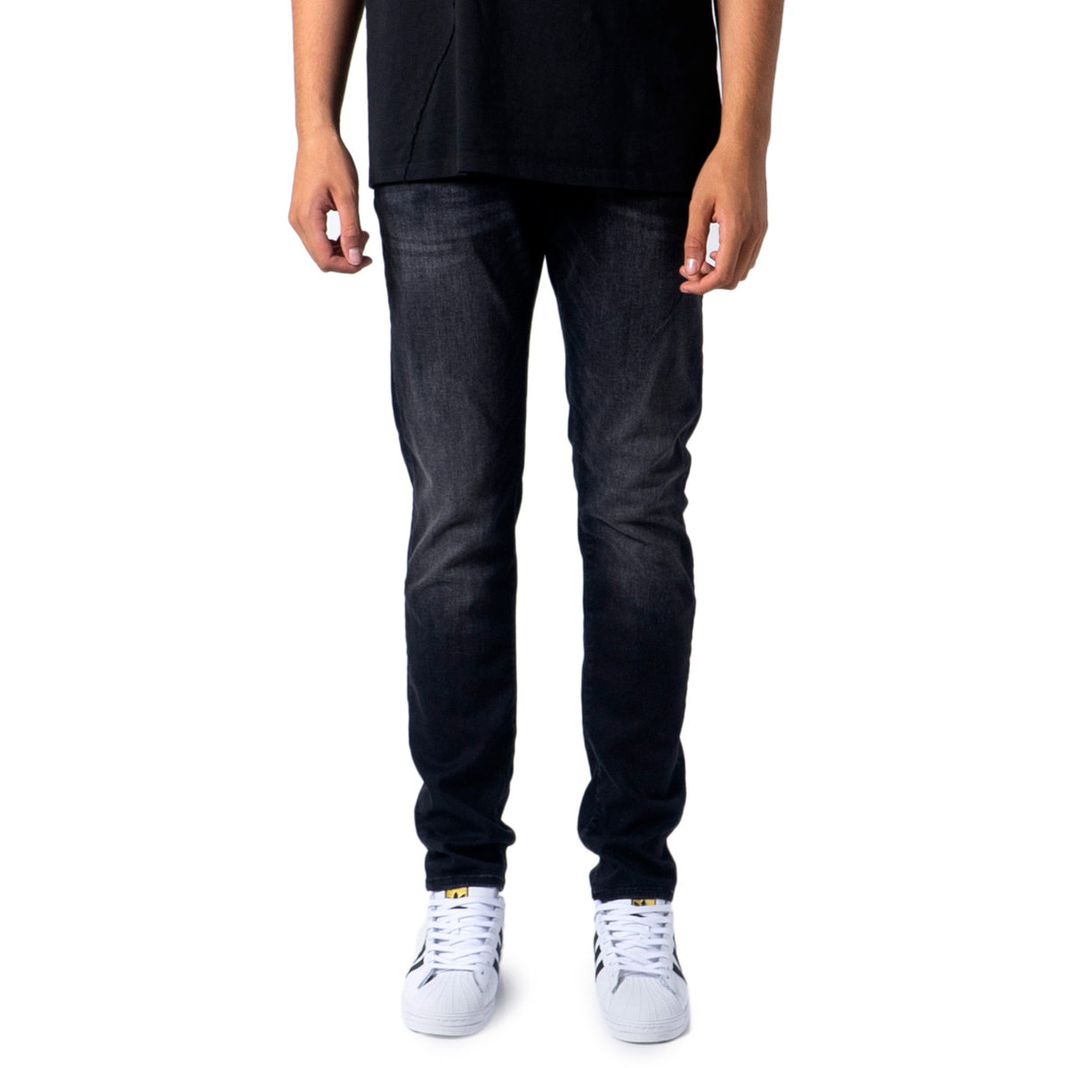 Jack & Jones — Men's black JJIGLENN JJICON slim jeans