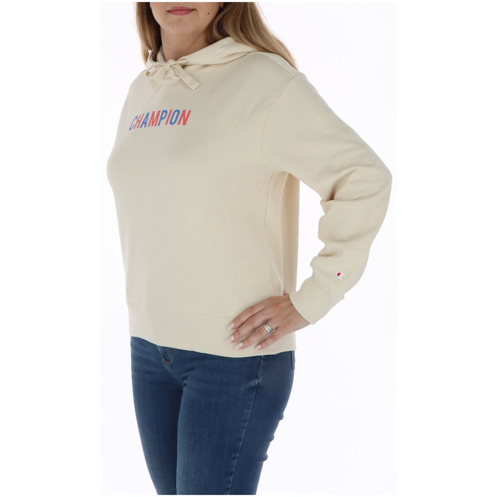 Champion — Beiger Damen-Hoodie — Ansicht 2