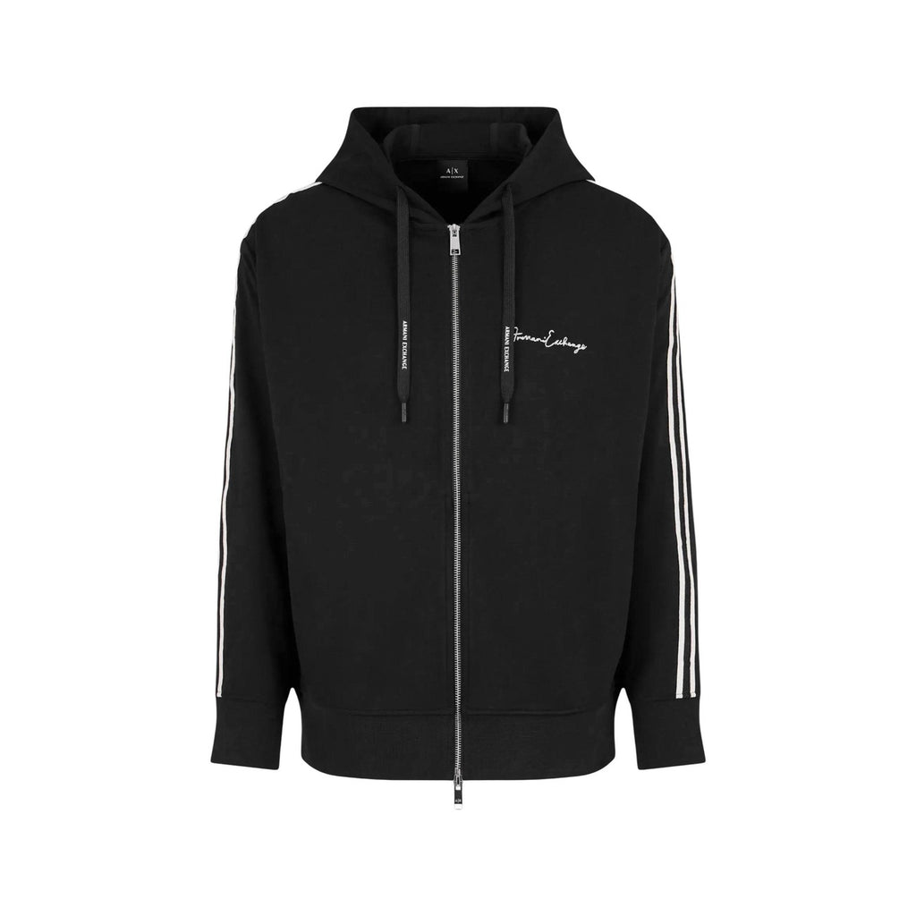 Armani Exchange — Sweat à capuche noir homme — vue 5