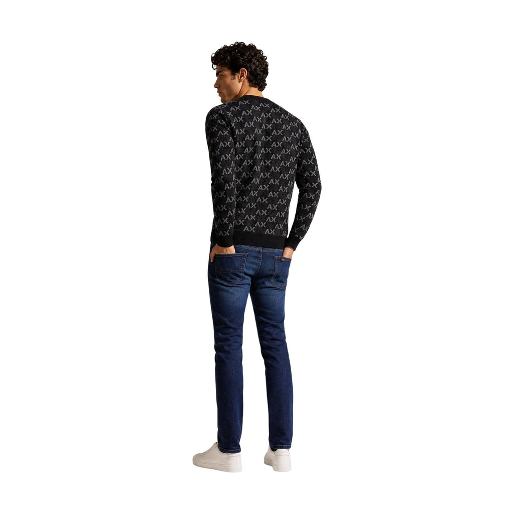 Armani Exchange — Pullover XM002992 Schwarz Herren — Ansicht 5