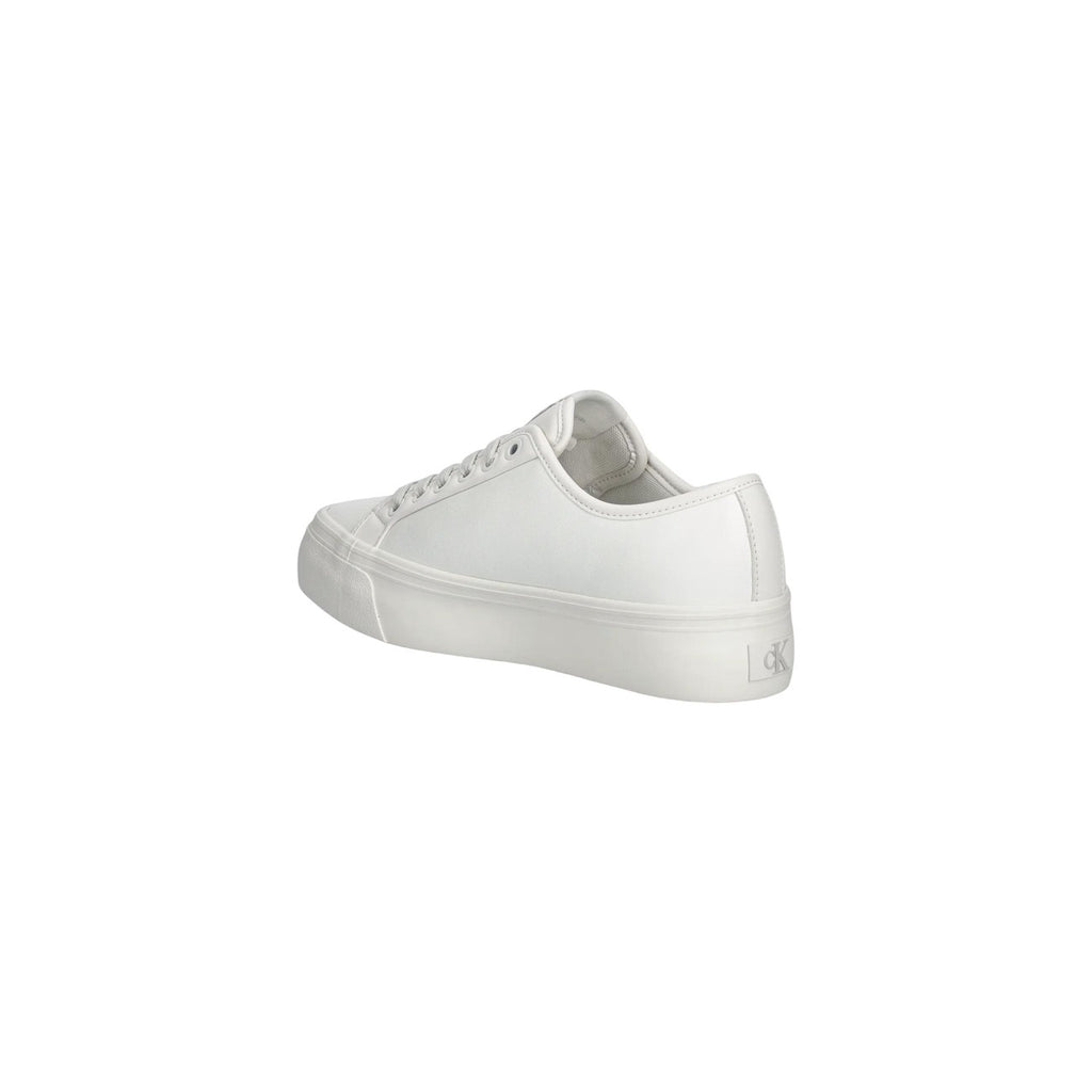 Calvin Klein Jeans — Baskets Blanches en cuir femme — vue 3
