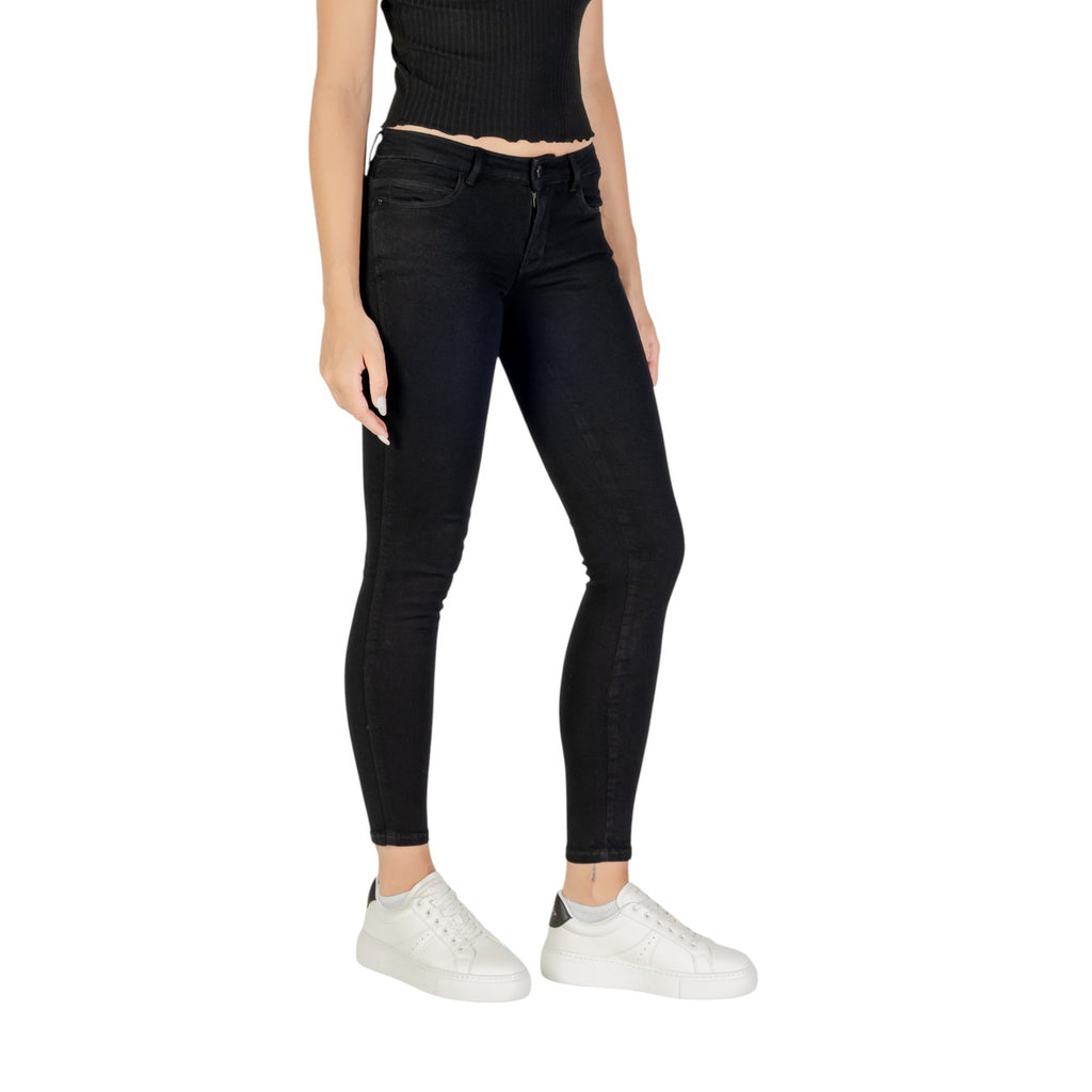 Guess — Jean noir en coton mélangé femme — vue 4