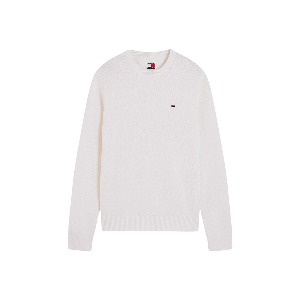 Tommy Jeans — TJM Slim Ess Sweater für Herren in Weiß — Ansicht 5