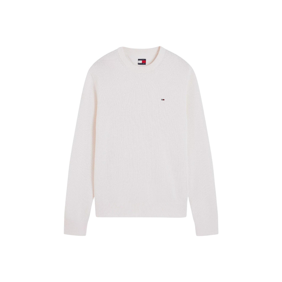 Tommy Jeans — TJM Slim Ess Sweater für Herren in Weiß — Ansicht 5