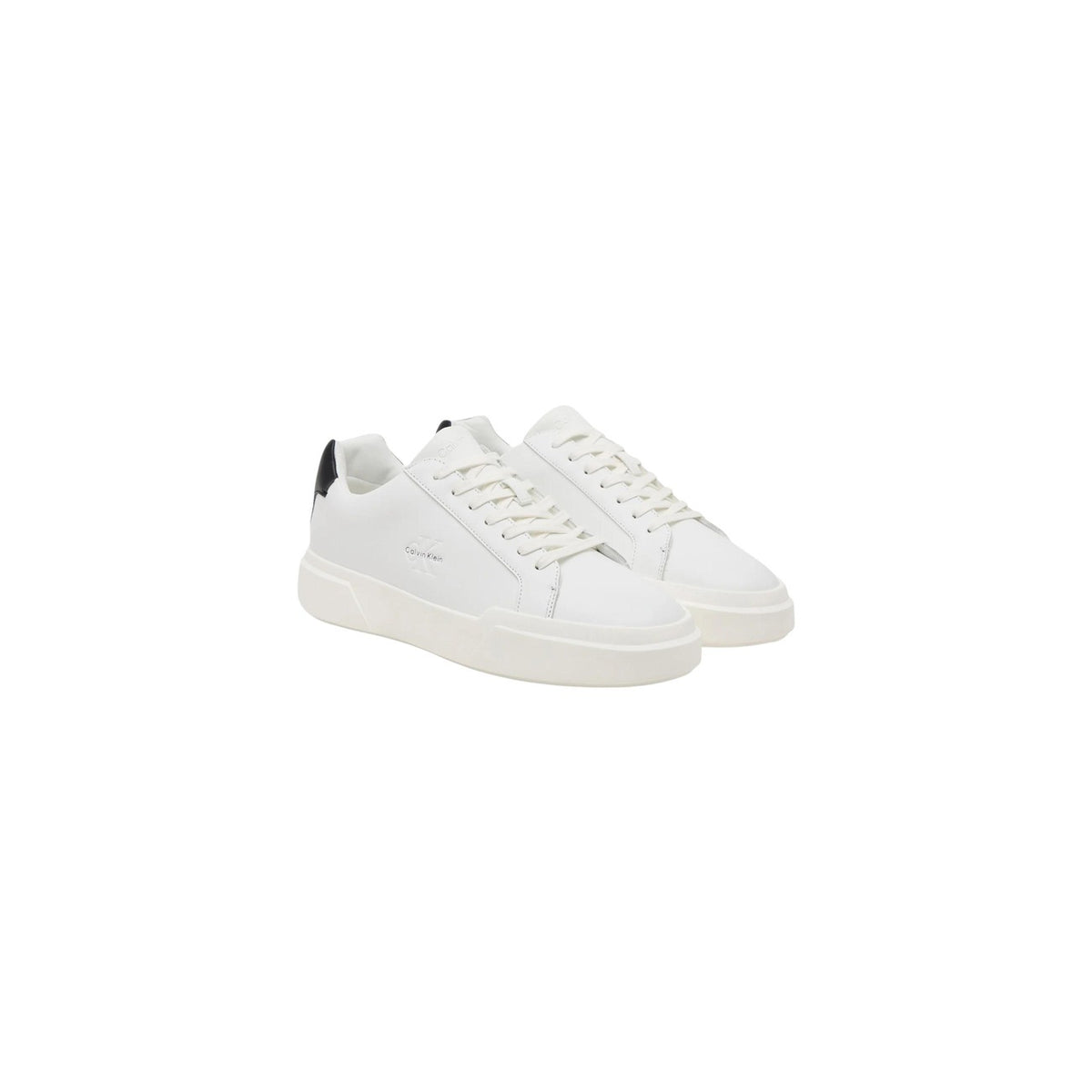 Calvin Klein Jeans — Men’s white leather lace-up sneakers — view 2