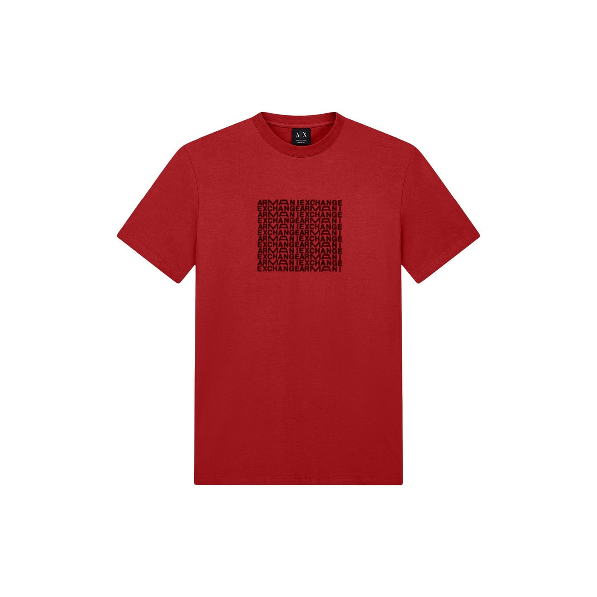 Armani Exchange — Men's red printed cotton T-shirt — view 2