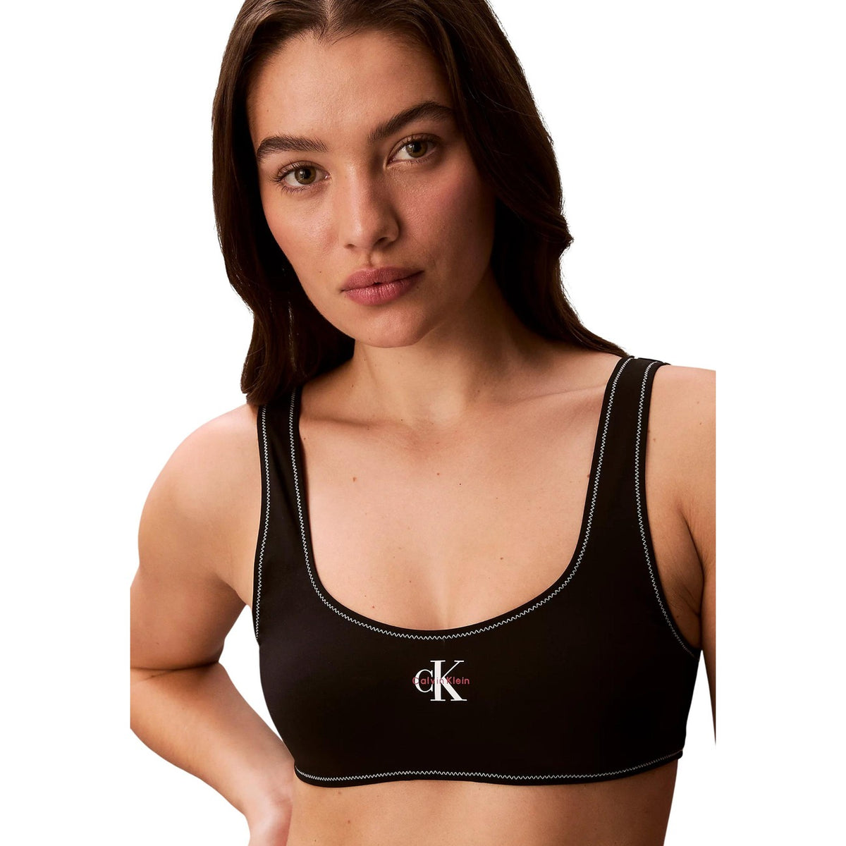 Calvin Klein Jeans — Maillot de bain BRALETTE rose femme — vue 6