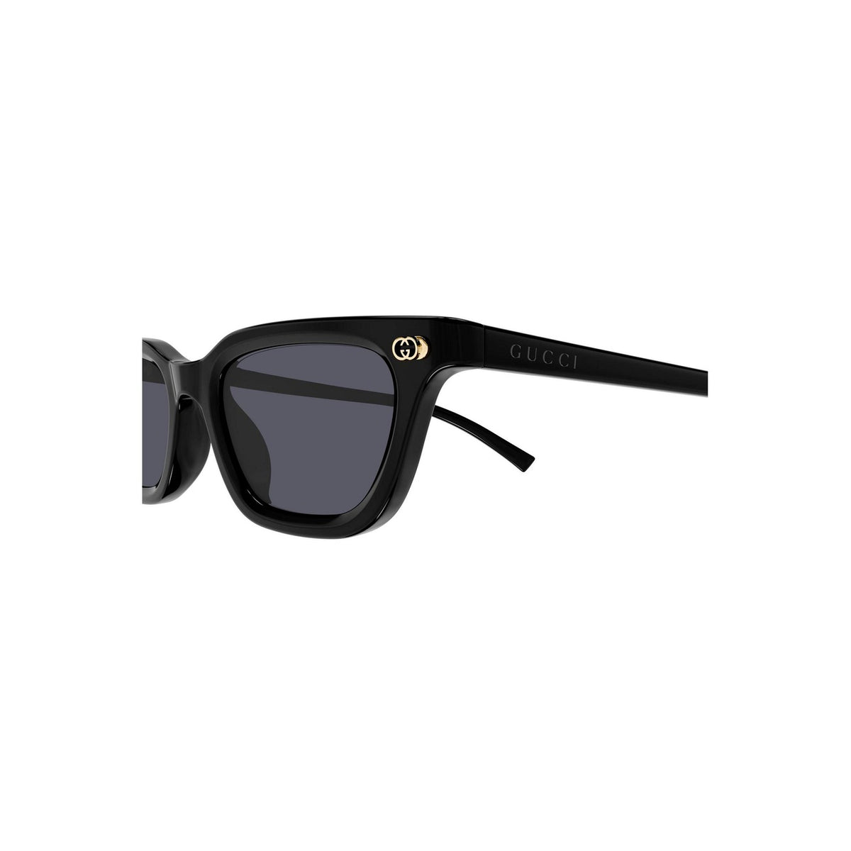 Gucci — Lunettes de soleil en acétate noir 50 mm femme — vue 3