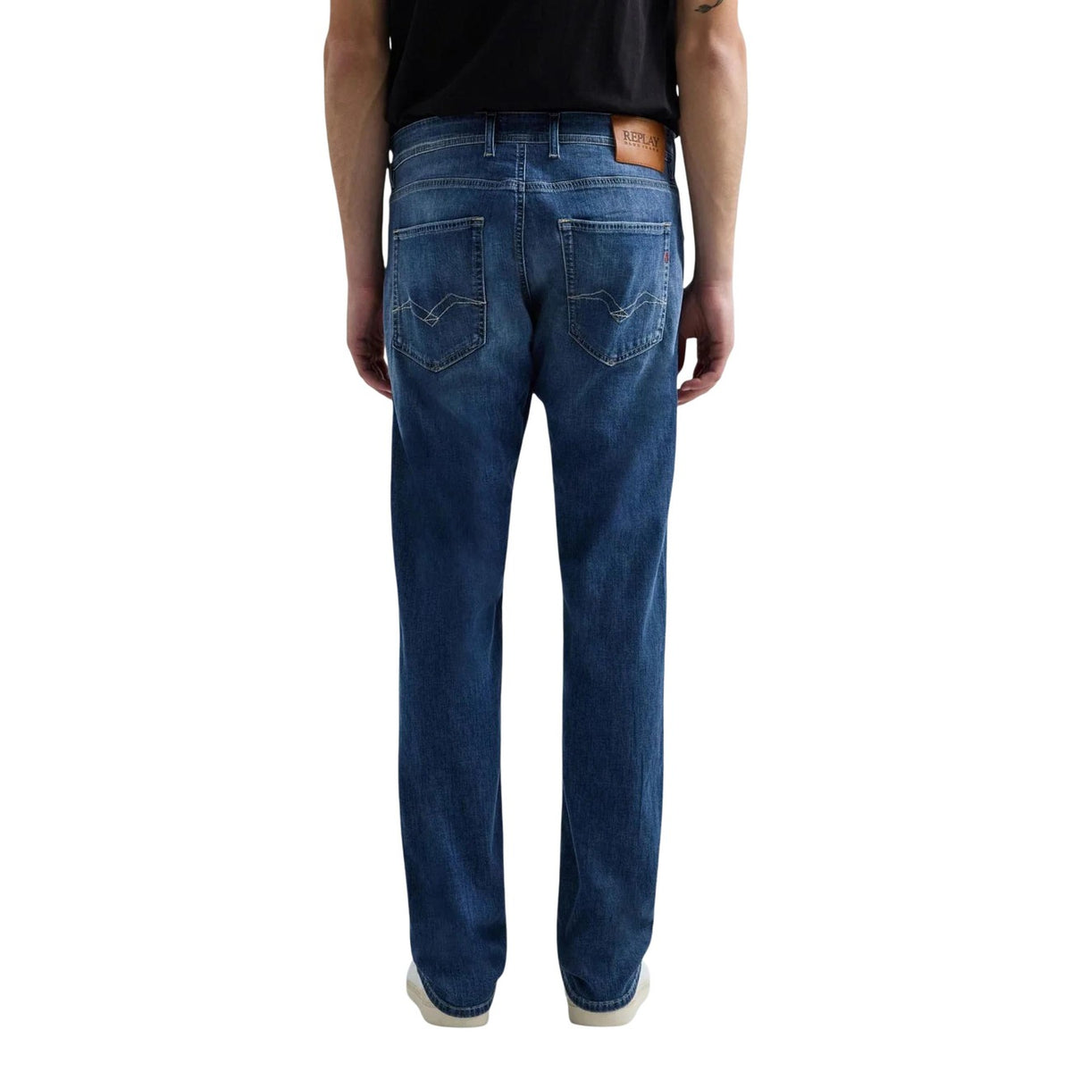 Replay — Jean coupe droite bleu homme — vue 3