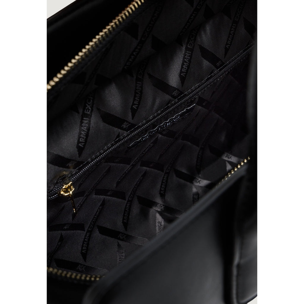 Armani Exchange — Zwarte shopper tas voor dames — afbeelding 3
