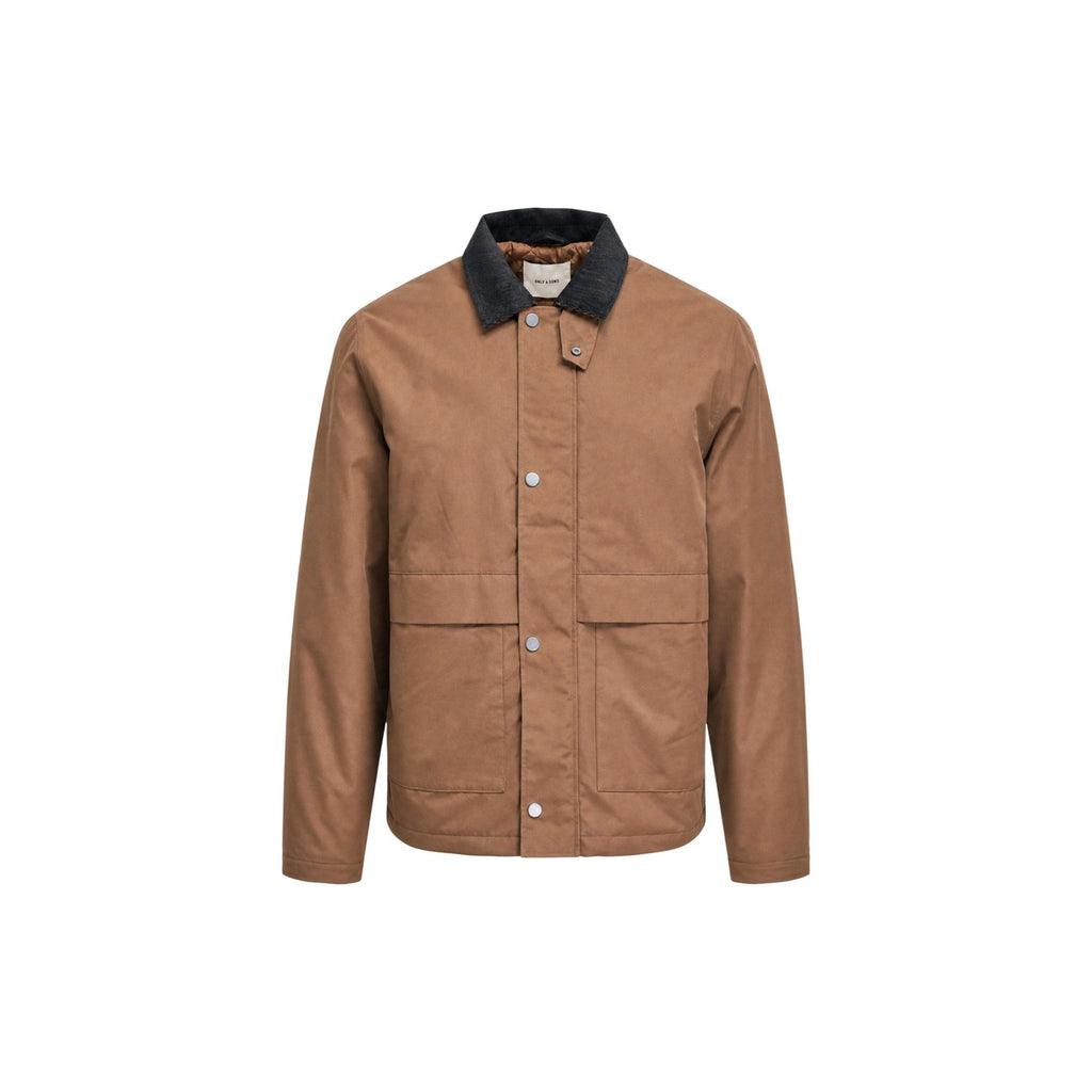 Only & Sons — Herren-Daunenjacke Kosmo braun — Ansicht 2