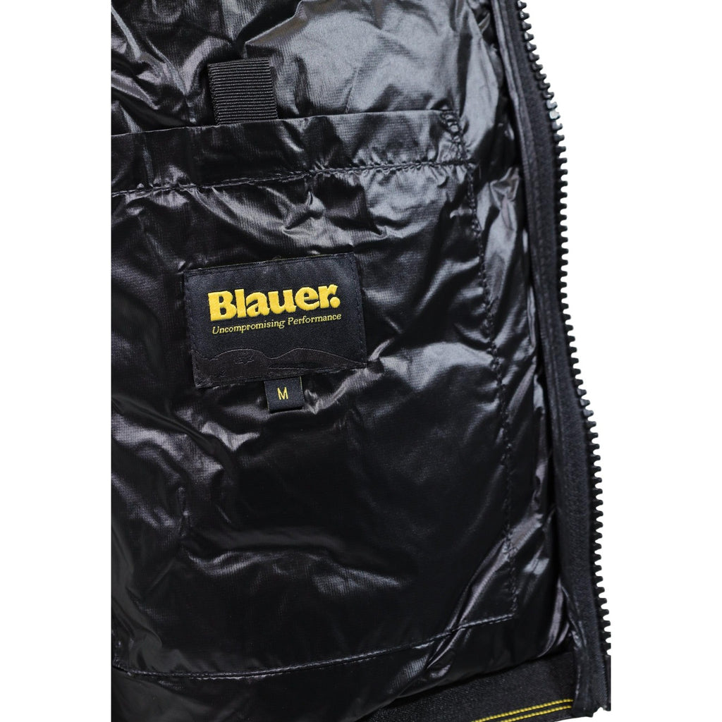 Blauer — Zwarte gewatteerde jas Wave voor heren — afbeelding 4