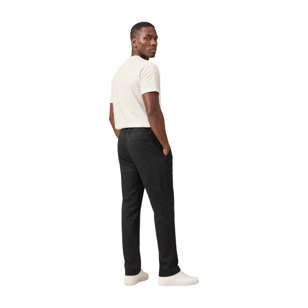 Armani Exchange — Men's black stretch pants — view 5