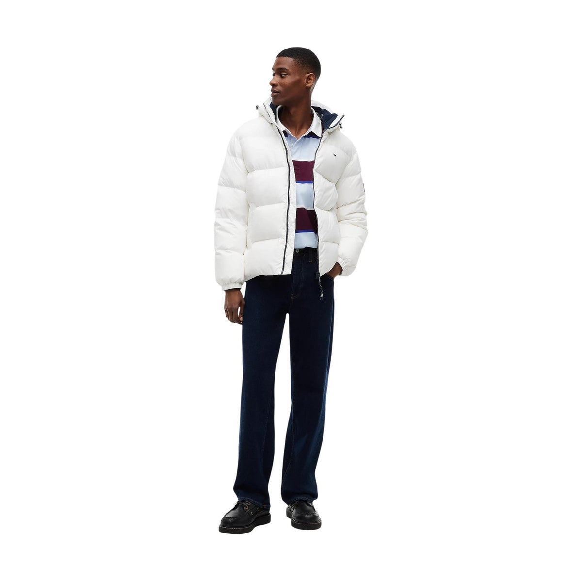 Tommy Jeans — Men’s white Essential Down jacket — view 2