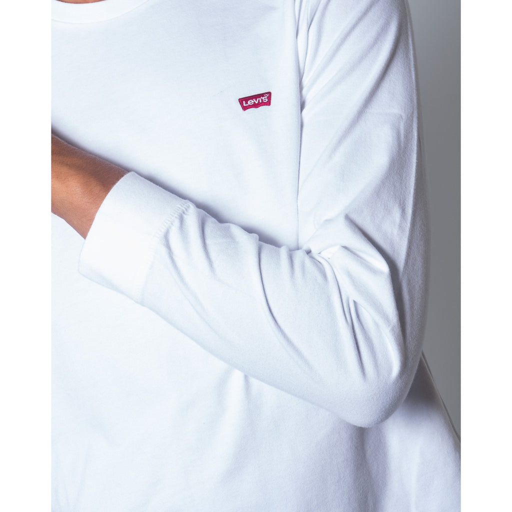 Levi’s — T-shirt Original manches longues blanc homme — vue 3