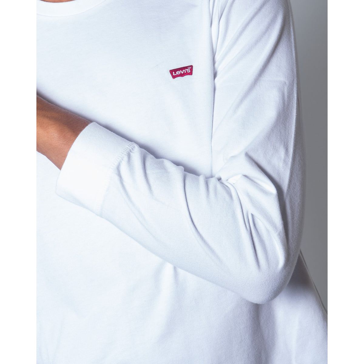 Levi’s — Original long-sleeved white men’s t-shirt — view 3