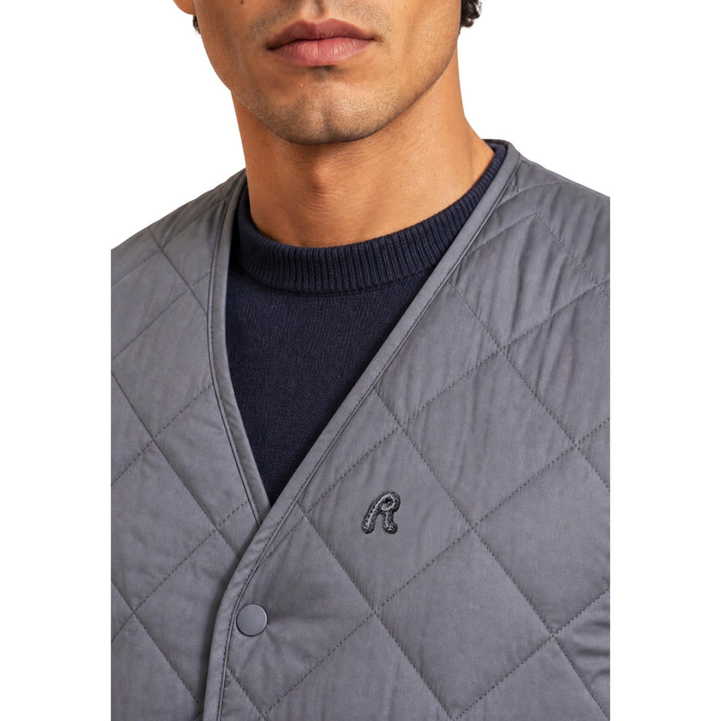 Replay — Gilet ripstop gris homme — vue 3