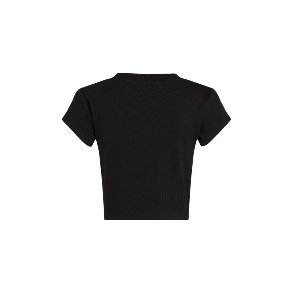 Calvin Klein Jeans — Stretch-T-Shirt für Damen in Schwarz — Ansicht 2