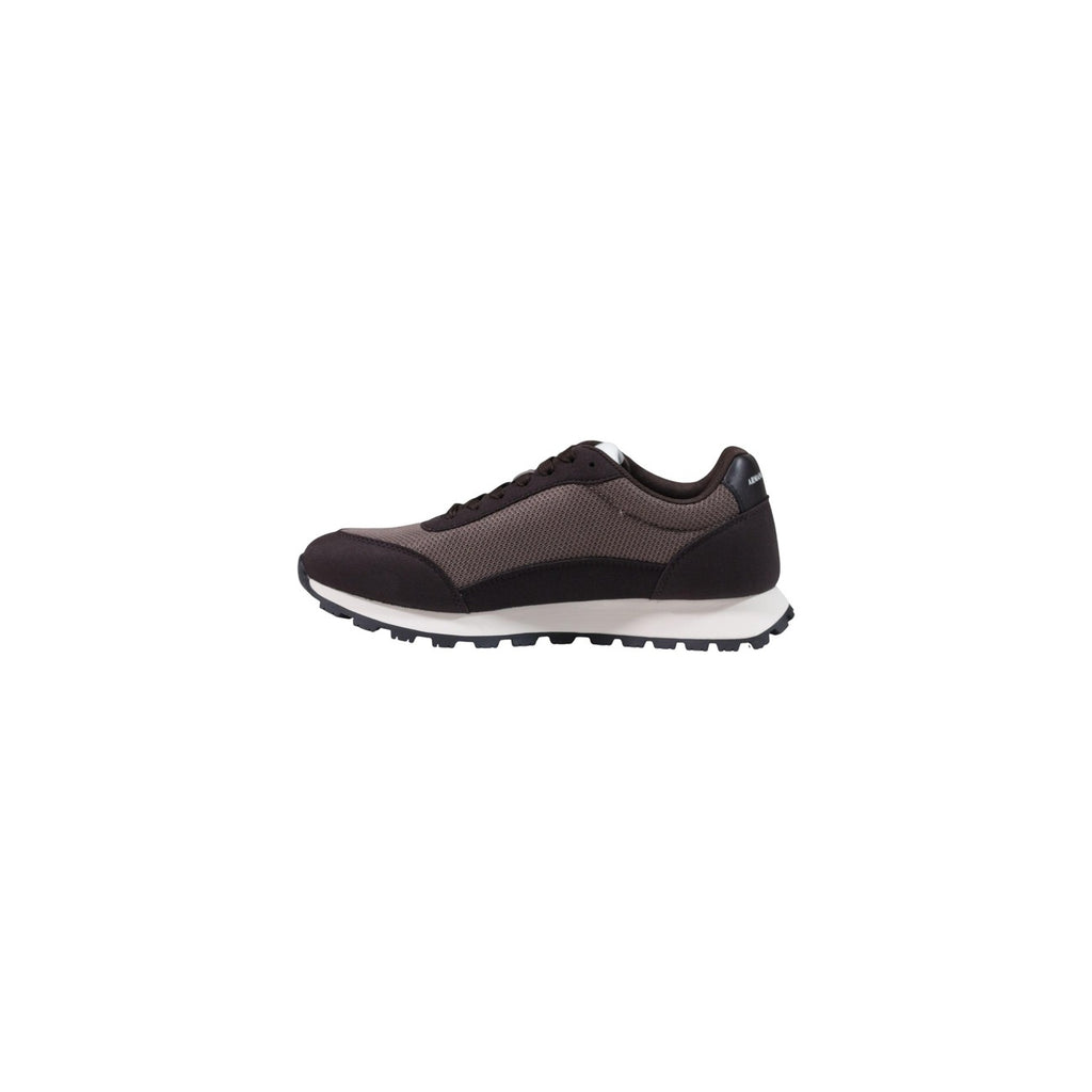 Armani Exchange — Baskets AX Logo XM001960 marron homme — vue 3