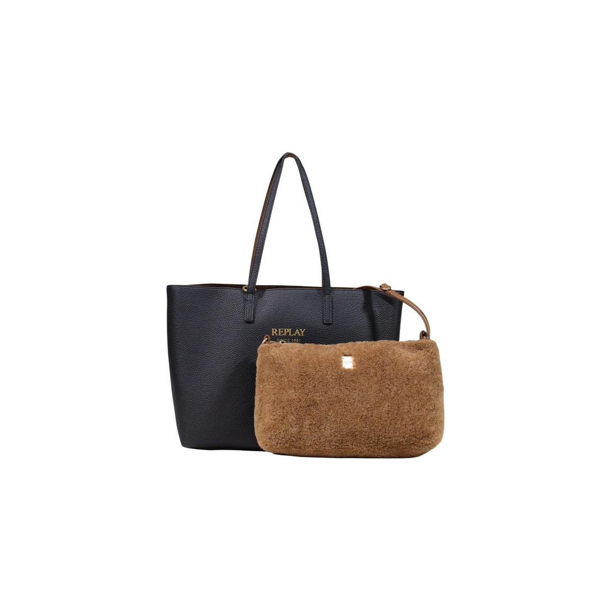 Replay — Zwarte fluwelen tas voor dames — afbeelding 2